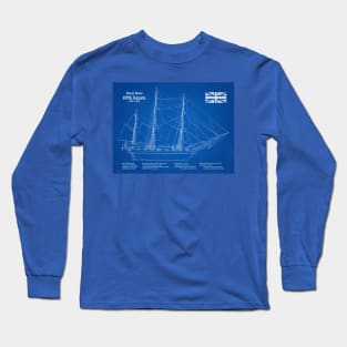 Charles Darwin HMS Beagle Tall Ship - AD Long Sleeve T-Shirt